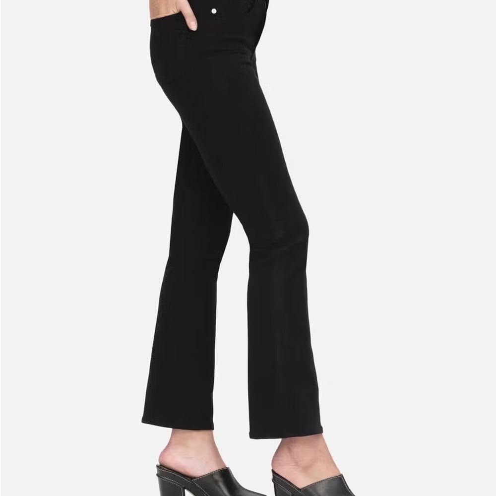 Frame Le Crop Mini Bootcut Jean, Black, size 29